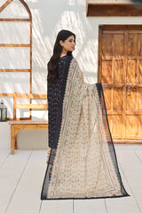 ZZ-UN-26017 Unstitched 3-Piece Printed Lawn