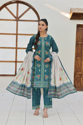 ZZ-UN-26023 – Emerald Garden Printed 3-Piece Lawn