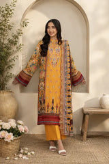 Saffron Souk Unstitched 3-Piece ZZ-DK-26052