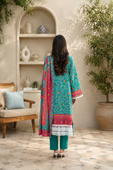 Aqua Heritage Unstitched 3-Piece ZZ-DK-26047