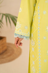 Embroidered Lawn 3-Piece Lemon Yellow ZZ-EMB-26039