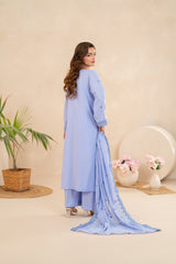Embroidered Lawn 3-Piece Powder Blue ZZ-EMB-26040