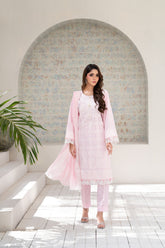 Rose Whisper Embroidered Lawn 3-Piece | ZZ-EMB-26036