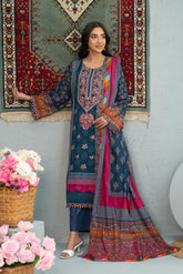 Midnight Mosaic Unstitched 3-Piece ZZ-DK-26058
