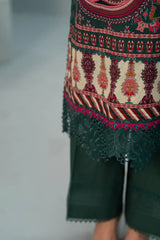 Unstitched 3 piece Print + Embroidery