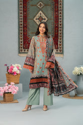 Print + Embroidery Unstitched 3-Piece ZZ-DK-26050