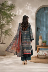 Charcoal Heritage Unstitched 3-Piece ZZ-DK-26044