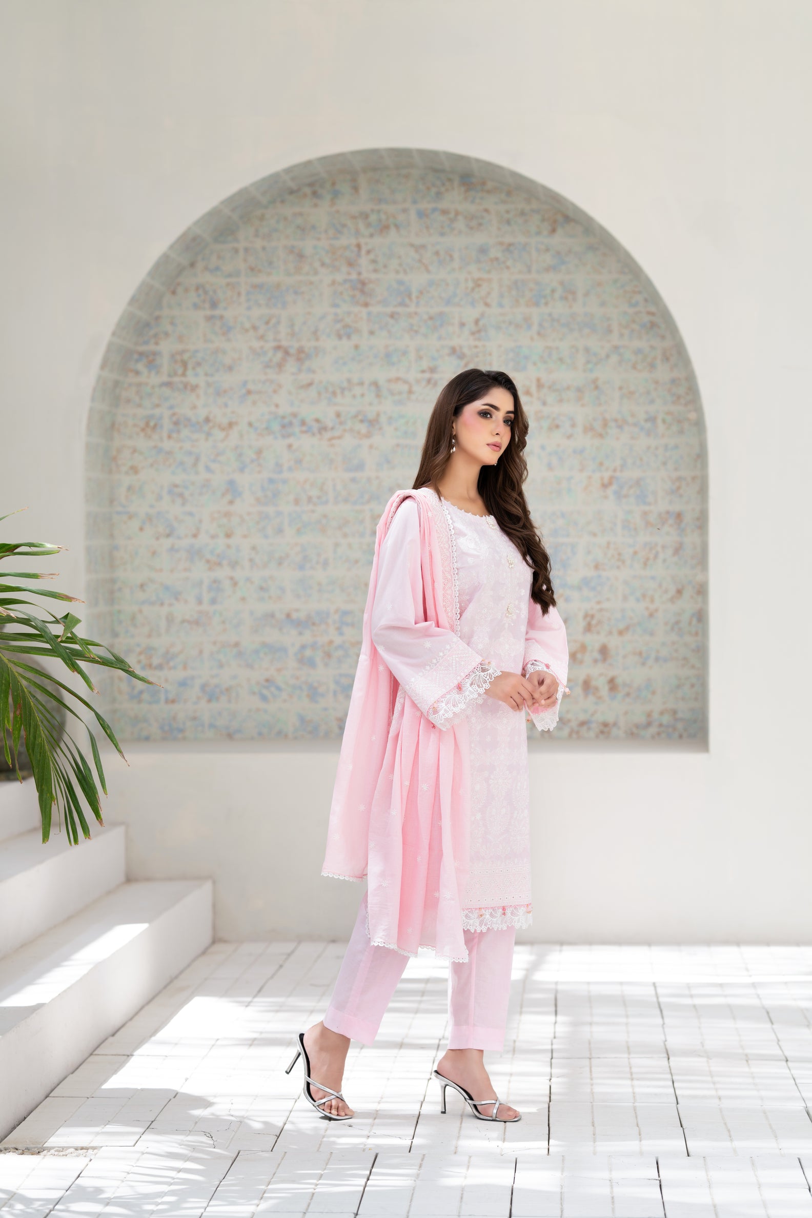 Rose Whisper Embroidered Lawn 3-Piece | ZZ-EMB-26036