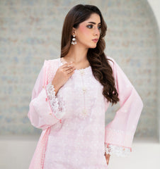 Rose Whisper Embroidered Lawn 3-Piece | ZZ-EMB-26036