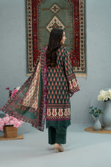 Emerald Paisley  Print + Embroidery Unstitched 3-Piece ZZ-DK-26049