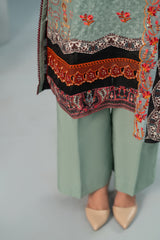 Print + Embroidery Unstitched 3-Piece ZZ-DK-26050
