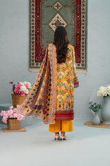 Saffron Souk Print + Embroidery Unstitched 3-Piece ZZ-DK-26052