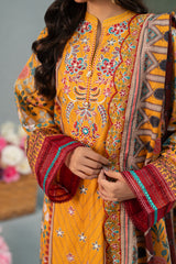 Saffron Souk Print + Embroidery Unstitched 3-Piece ZZ-DK-26052