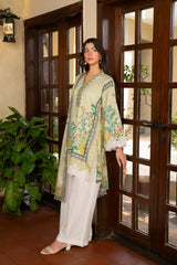 Sage Reverie | 3 Piece Printed Suit