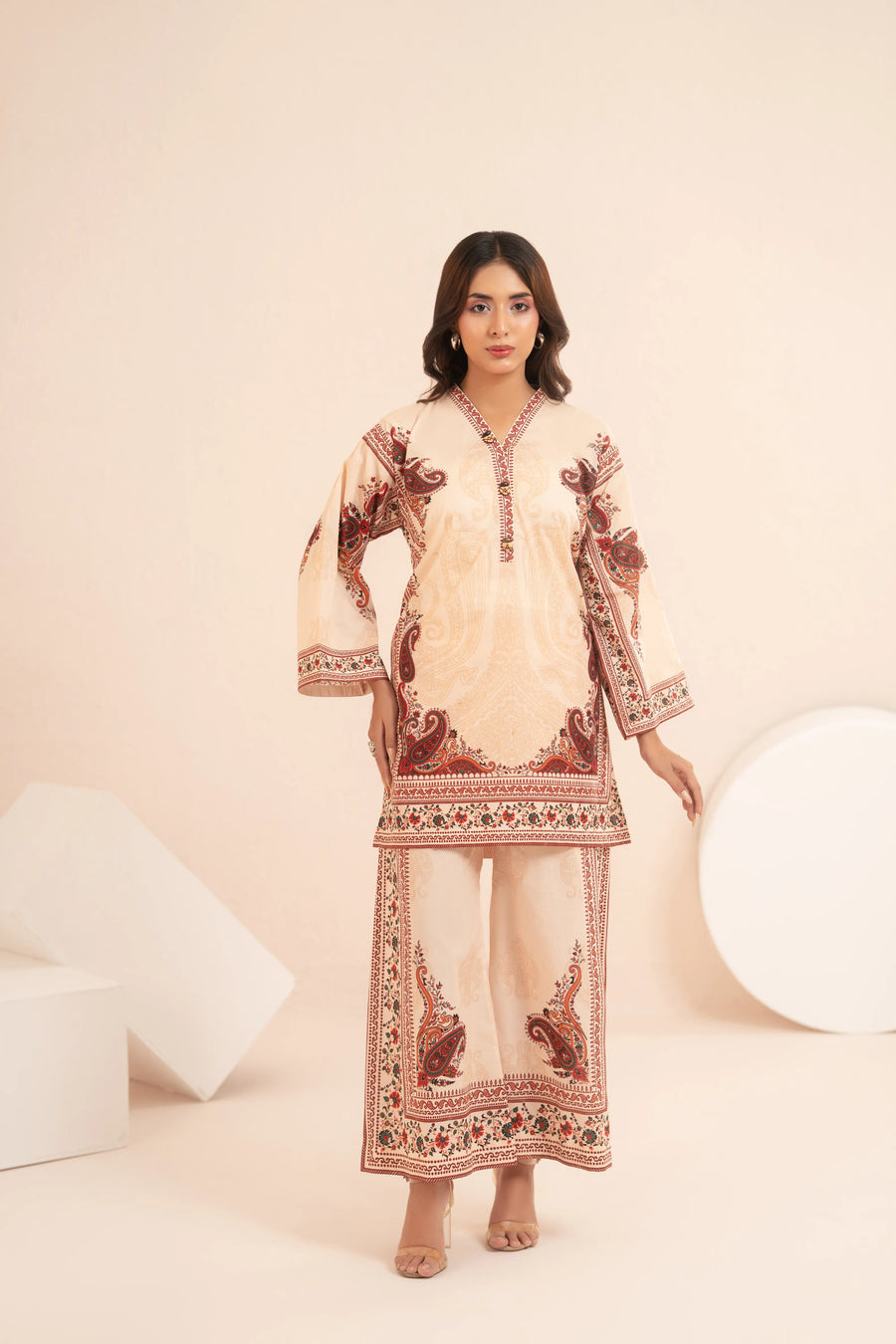 Heritage Paisley Stitched