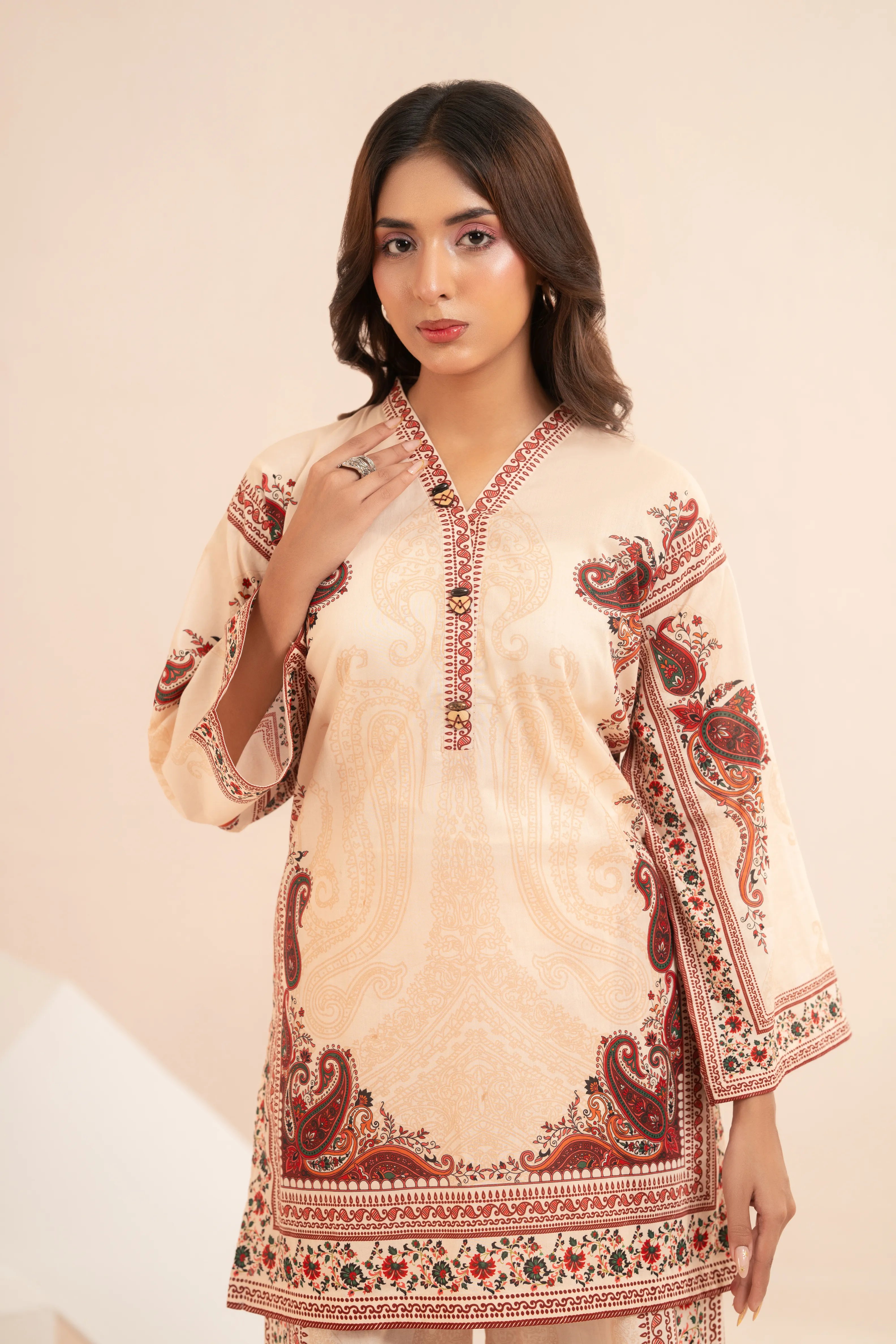 Heritage Paisley Stitched